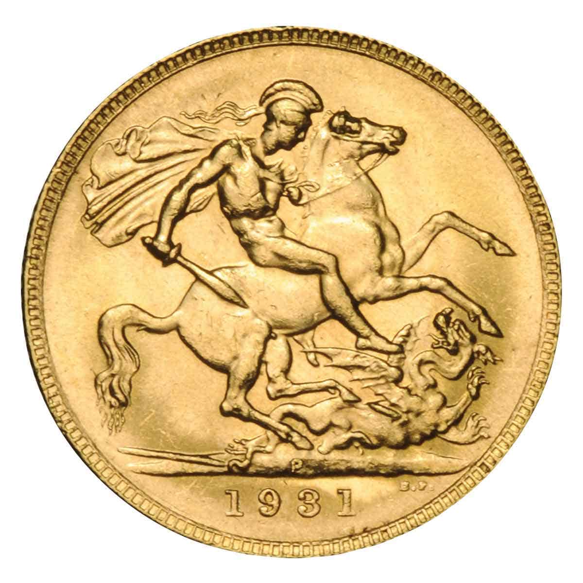 1899 & 1931 Perth Mint First & Last Gold Sovereign Very Fine-about Uncirculated Pair - Image 5