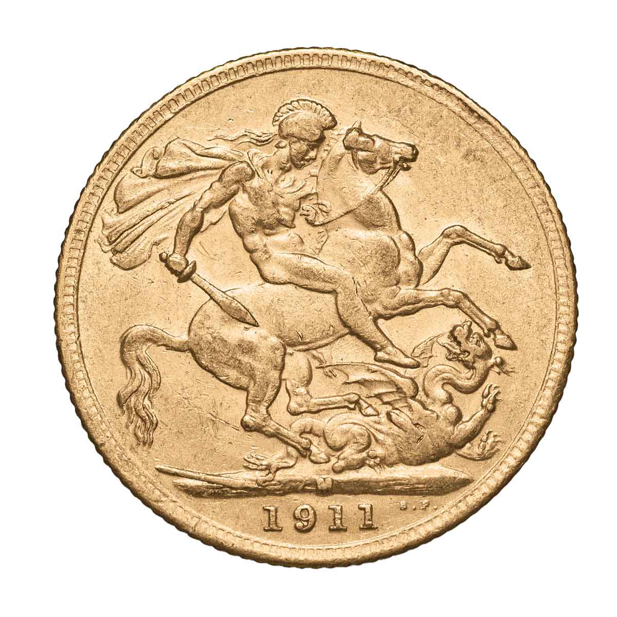 George V 1911 Gold Sovereign Complete 5-Coin Collection Extremely Fine-Uncirculated - Image 11