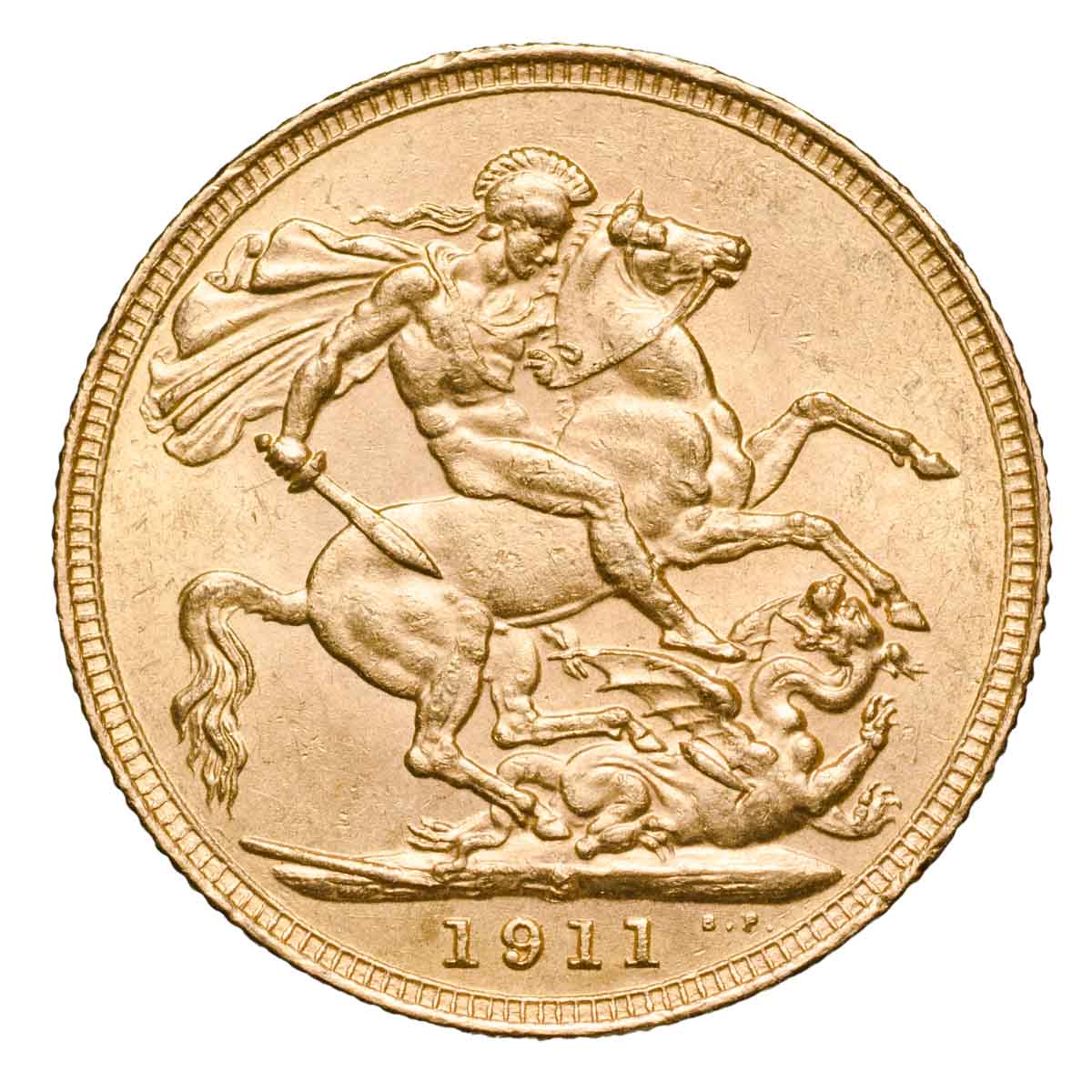 George V 1911 Gold Sovereign Complete 5-Coin Collection Extremely Fine-Uncirculated - Image 3