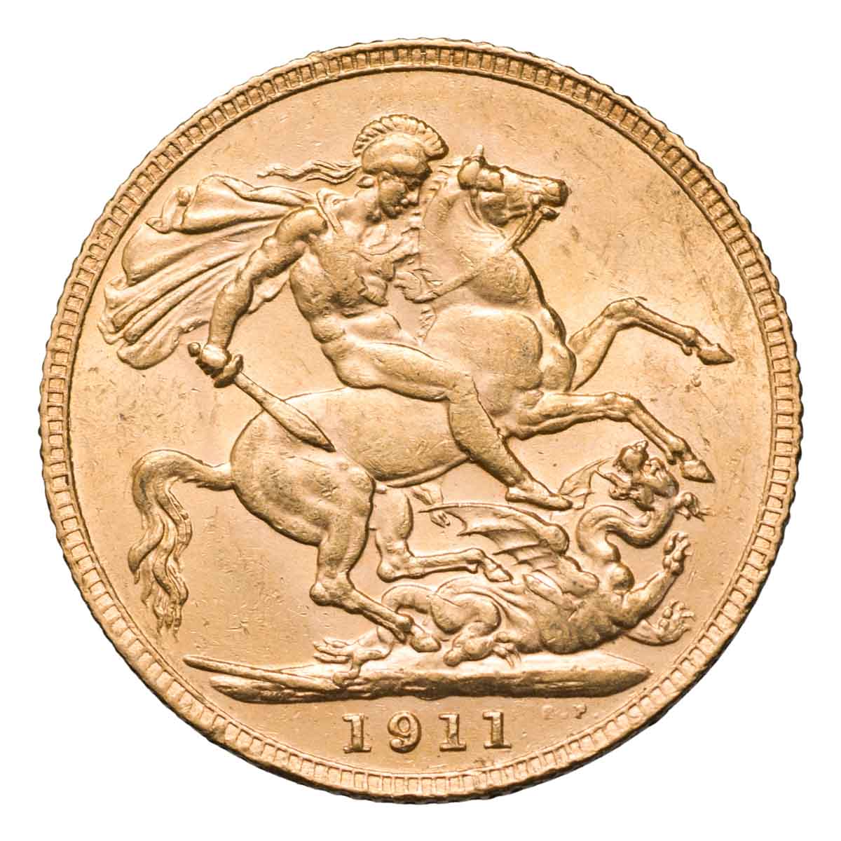 George V 1911 Gold Sovereign Complete 5-Coin Collection Extremely Fine-Uncirculated - Image 5