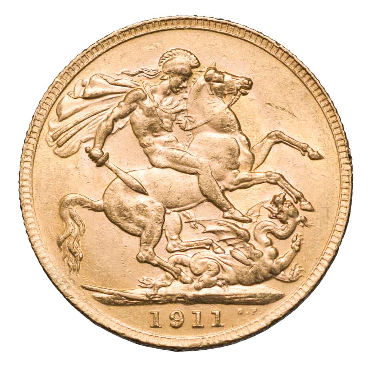 George V 1911 Gold Sovereign Complete 5-Coin Collection Extremely Fine-Uncirculated - Image 7