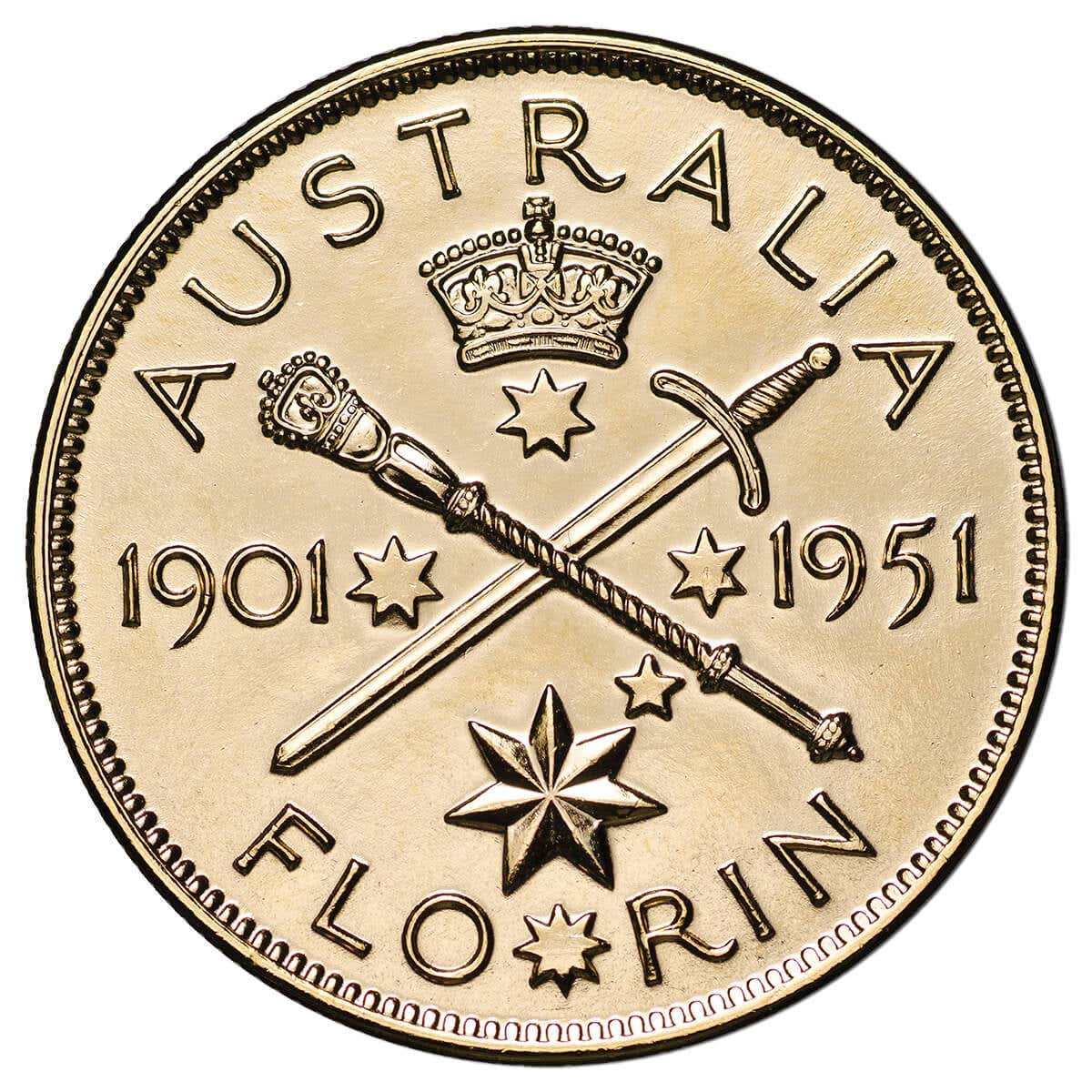 Australia George VI Gold-plated 1951 Federation Florin Pack - Image 3
