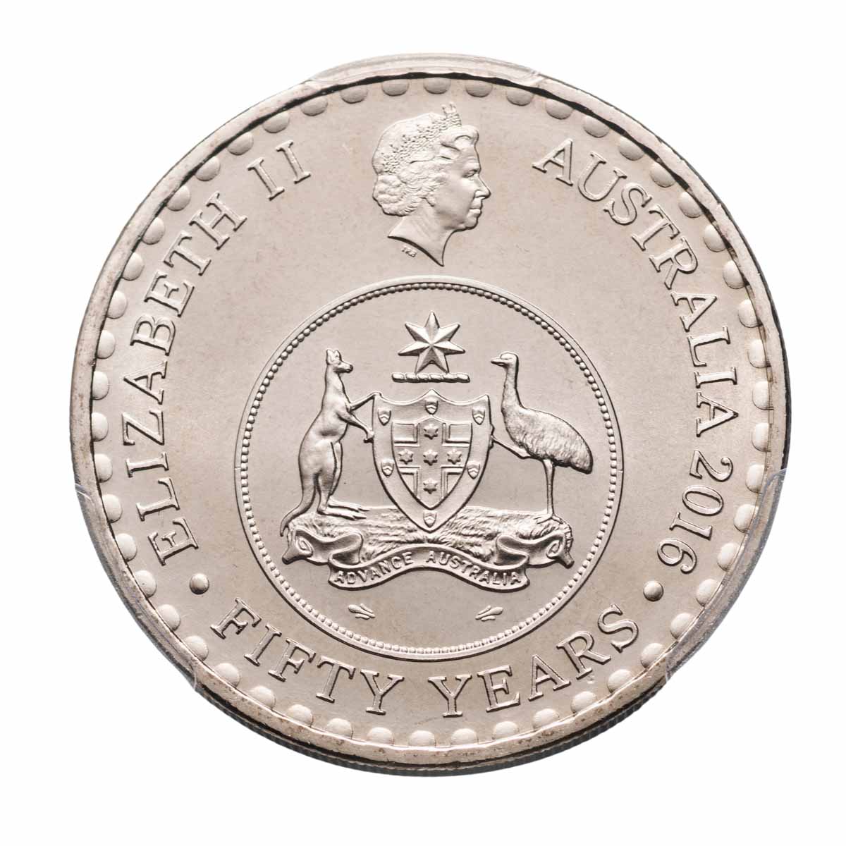 2016 20c 50th Anniversary Decimal Currency PCGS MS69 (Gem Uncirculated) - Image 3