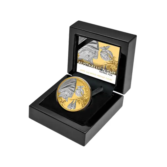 Australia at Night 2023 $100 Flying Fox Platinum-plated 1oz Gold Proof Coin - Image 3