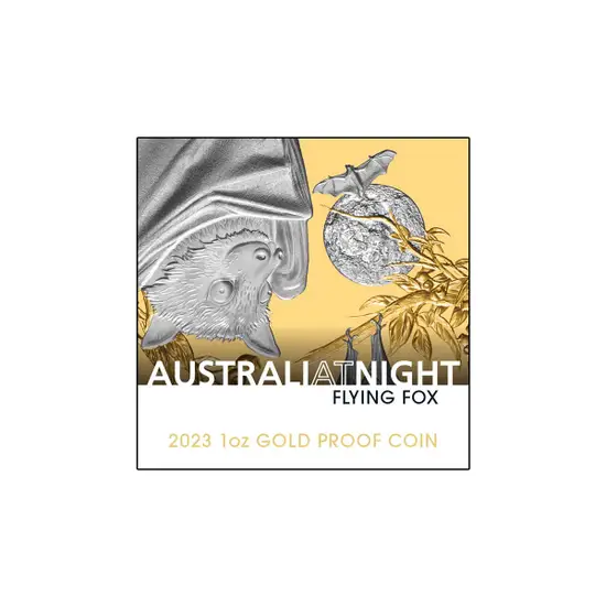 Australia at Night 2023 $100 Flying Fox Platinum-plated 1oz Gold Proof Coin - Image 5