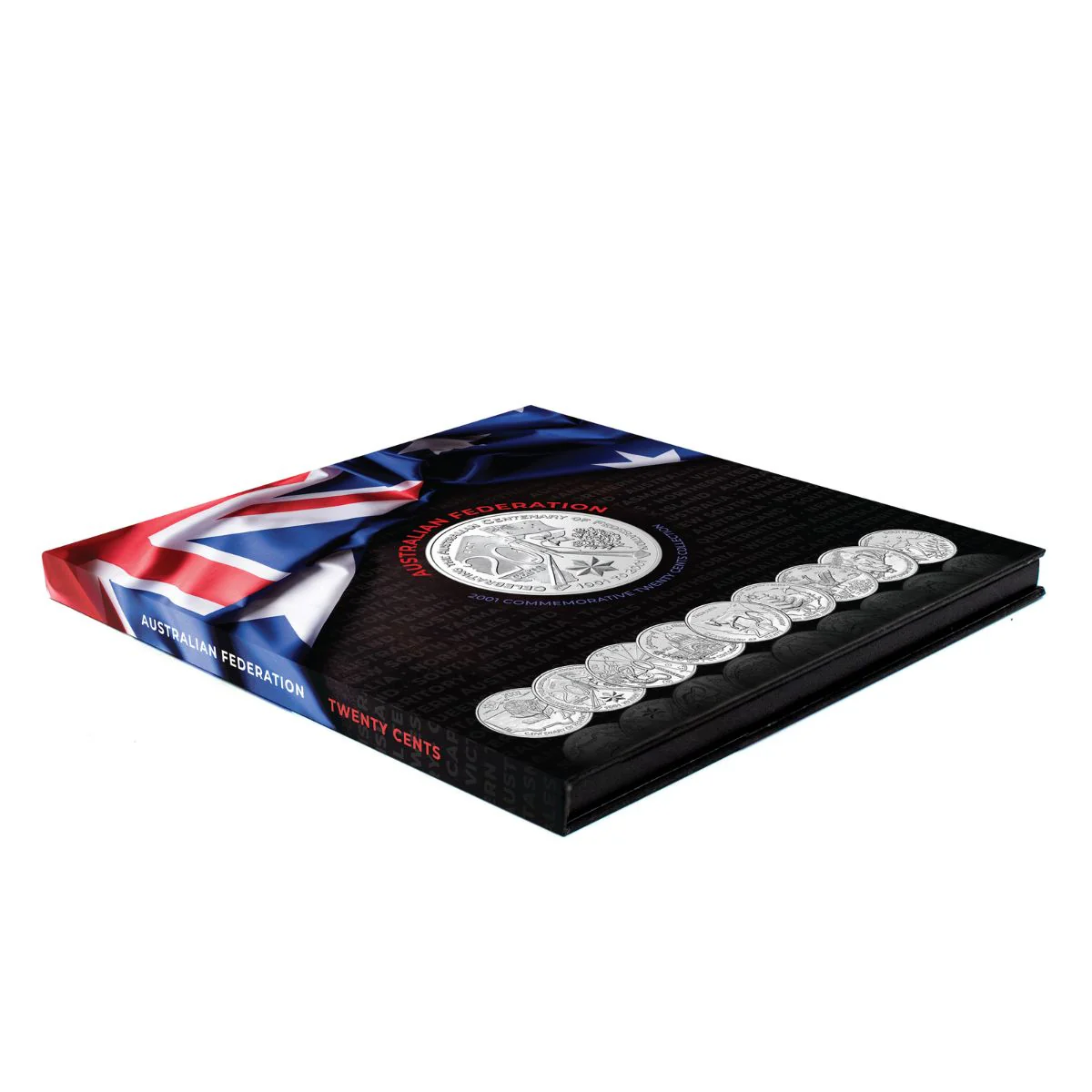 Australia Federation Centenary 2001 20c States & Territories Uncirculated 9-Coin Portfolio - Image 6