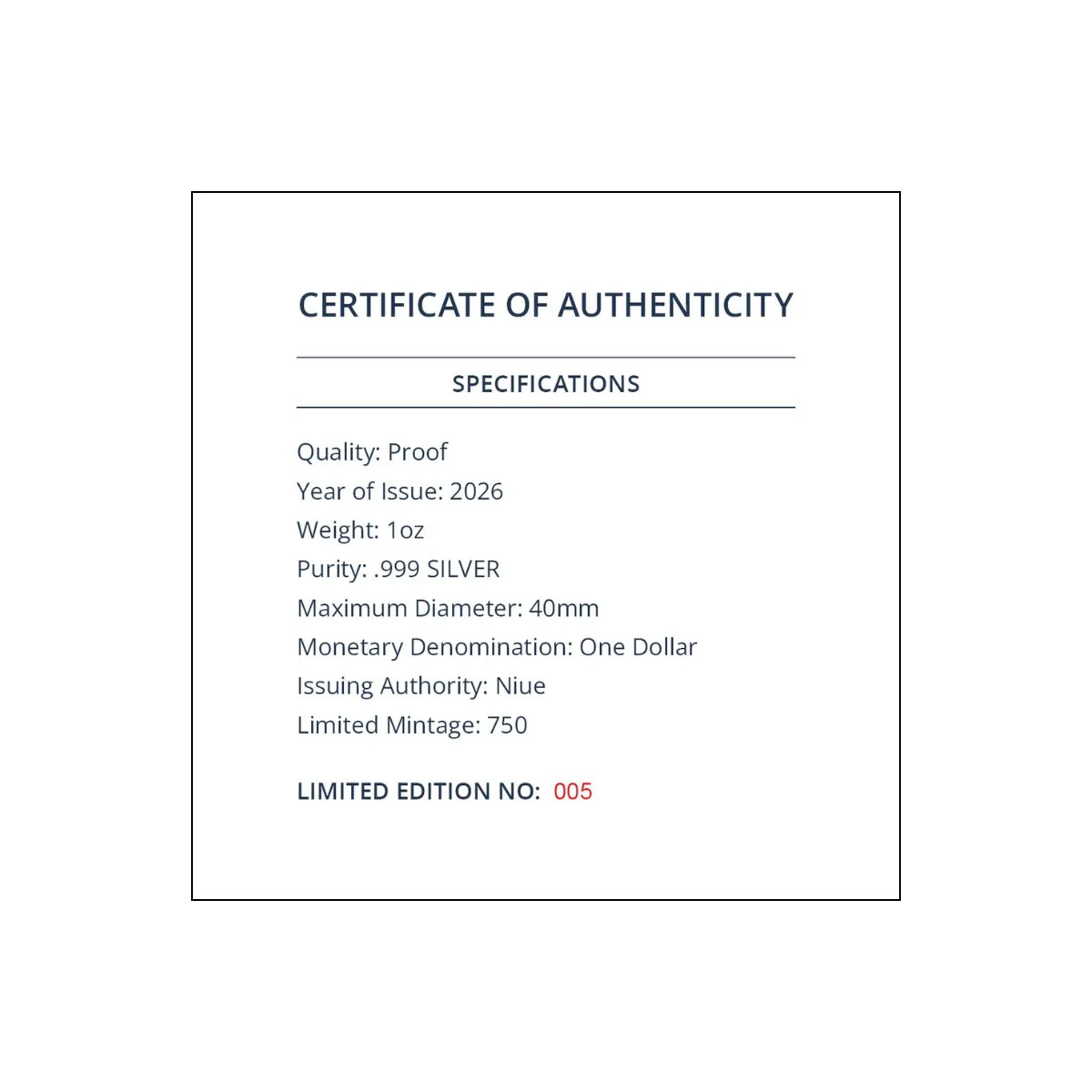 Birds of Australia 2026 $1 Pale-Headed Rosella 1oz Silver Proof Coin - Image 4