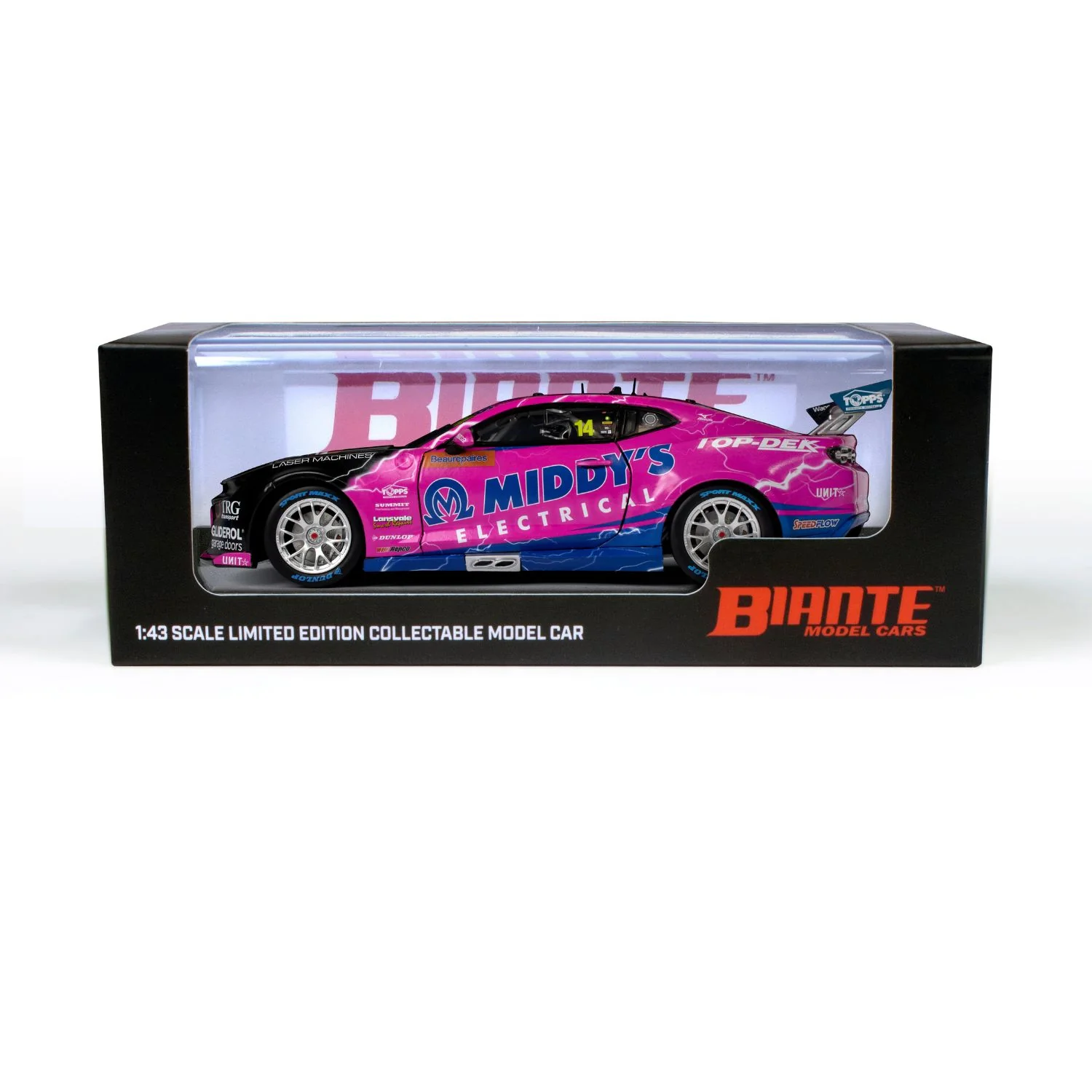 CHEVROLET CAMARO GEN3 ZL1 - BJR - FULLWOOD #14 - 2023 Beaurepaires Melbourne 400 - Race 4 - 1:43 Scale Diecast Model Car - Image 10