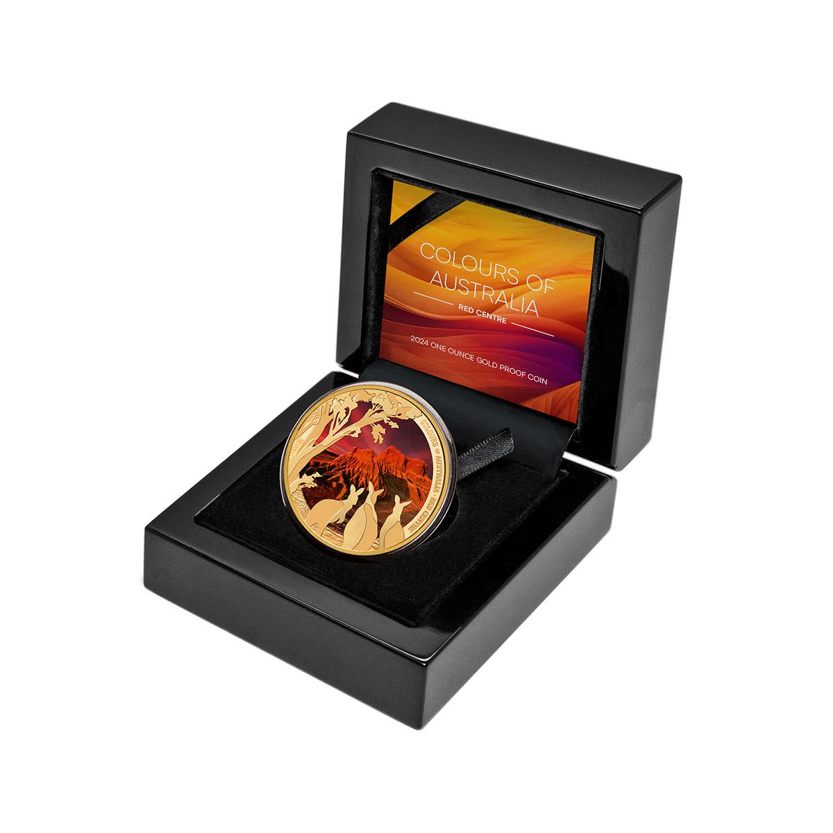 Colours of Australia 2024 $100 Red Centre 1oz Gold Proof Coin - Image 3
