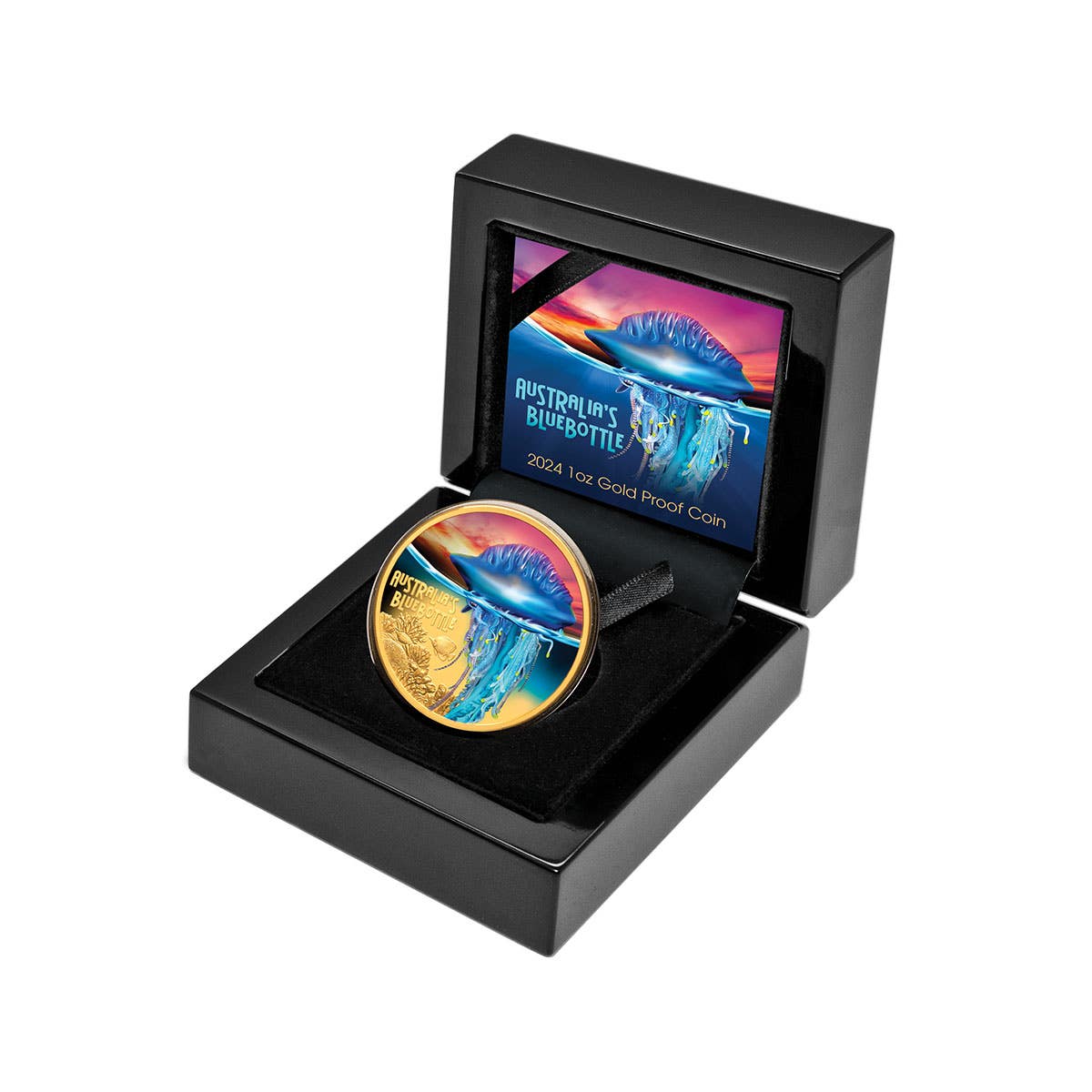 Deadly & Dangerous 2024 $100 Bluebottle Jellyfish 1oz Gold Proof Coin - Image 3