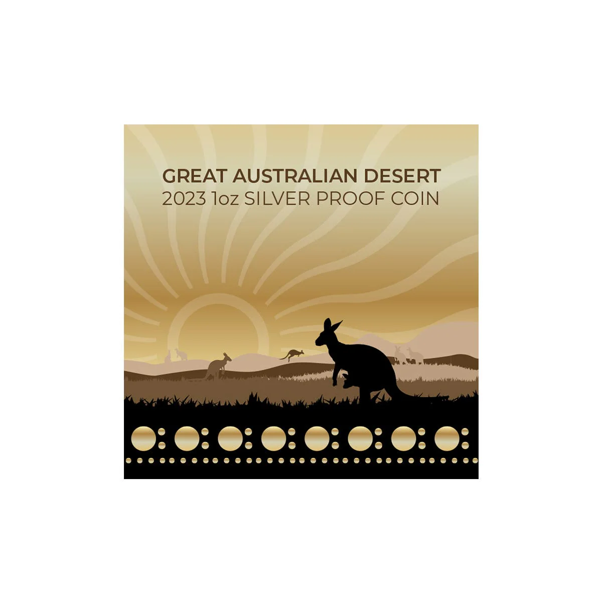 Great Australian Desert 2023 $100 Platinum Plating 1oz Gold Proof Coin - Image 5