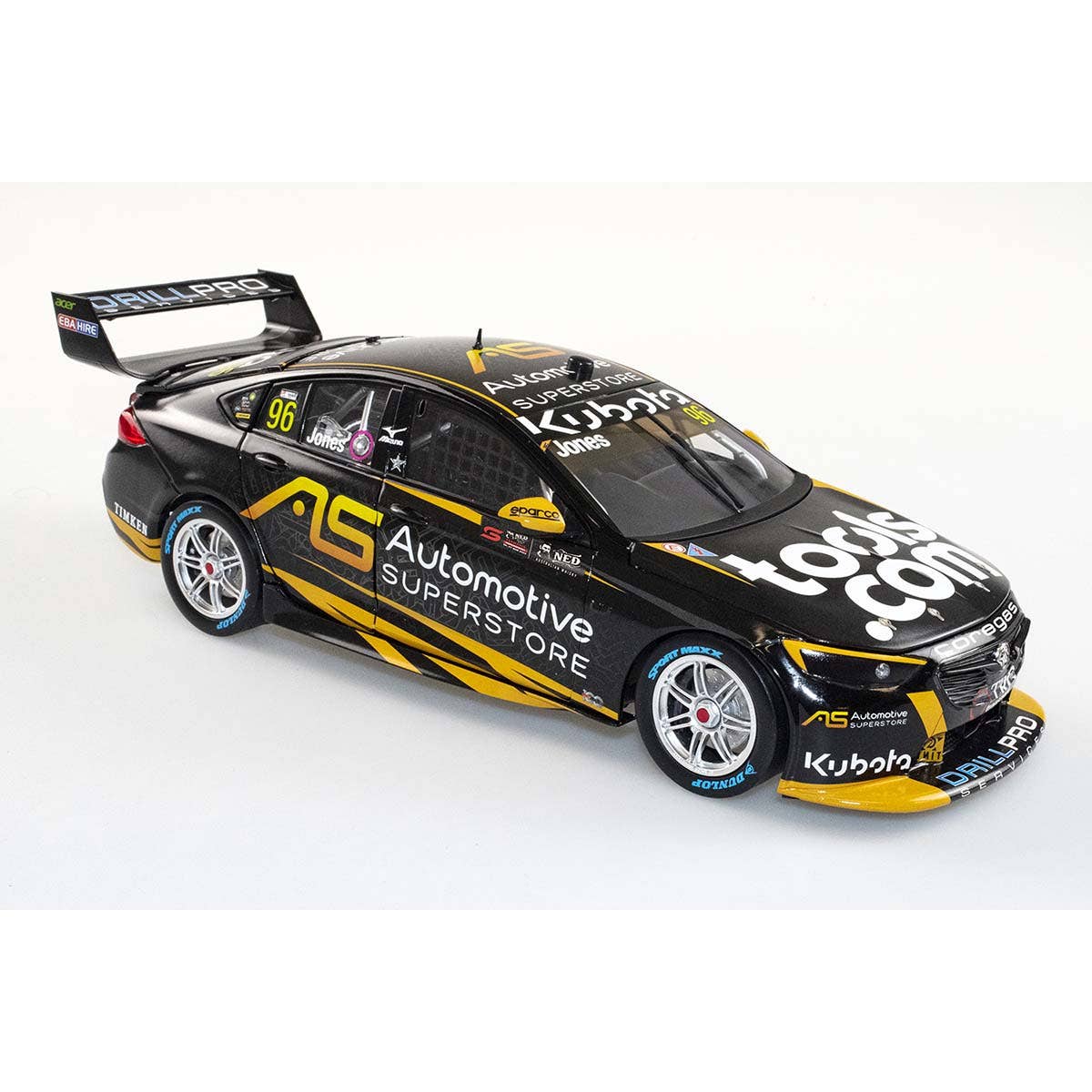 HOLDEN ZB COMMODORE - BJR - MACAULAY JONES #96 Automotive Superstore - 2022 NED Whisky Tasmania Supersprint Race 4 - 1:43 Scale Diecast Model Car - Image 3
