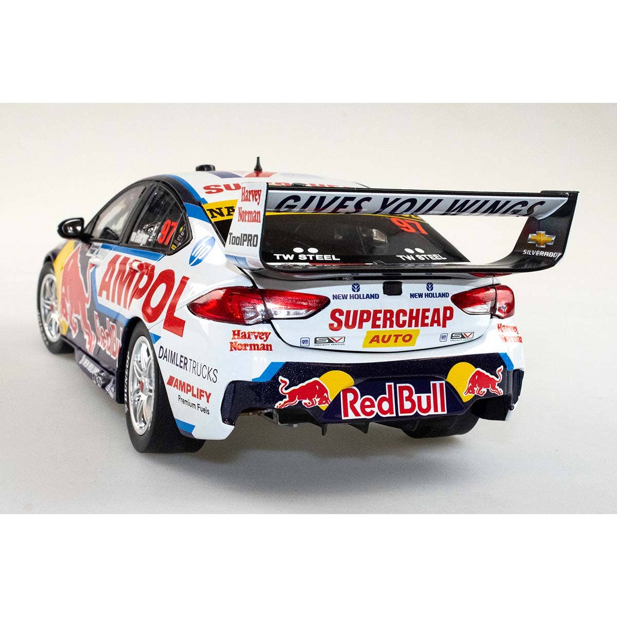 HOLDEN ZB COMMODORE - RED BULL AMPOL RACING - SHANE VAN GISBERGEN #97 - 2022 Bunnings Trade Perth Supernight Race 10 - 600th Holden Race Win - Winner - 1:18 Scale Diecast Model Car - Image 3