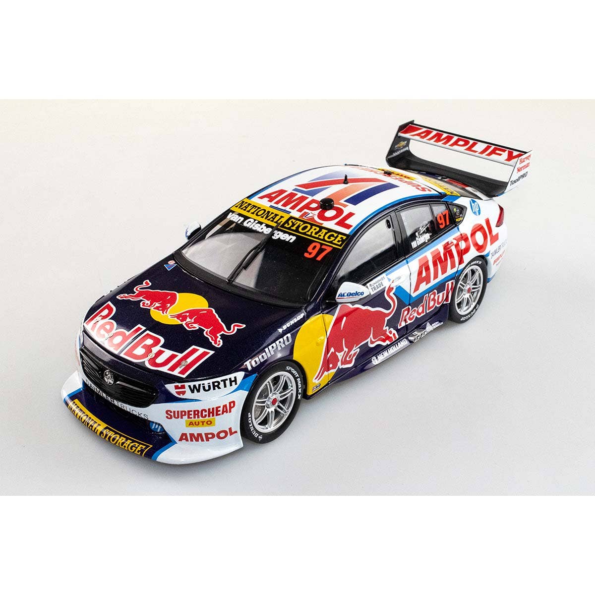 HOLDEN ZB COMMODORE - RED BULL AMPOL RACING - SHANE VAN GISBERGEN #97 - 2022 Bunnings Trade Perth Supernight Race 10 - 600th Holden Race Win - Winner - 1:18 Scale Diecast Model Car - Image 5