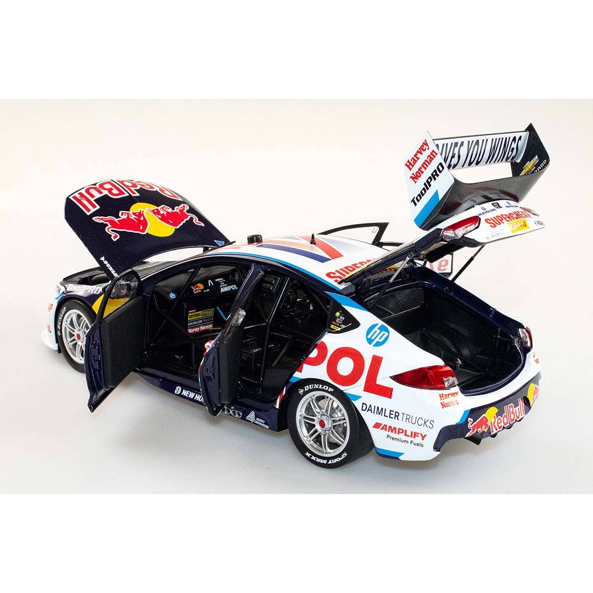 HOLDEN ZB COMMODORE - RED BULL AMPOL RACING - SHANE VAN GISBERGEN #97 - 2022 Bunnings Trade Perth Supernight Race 10 - 600th Holden Race Win - Winner - 1:18 Scale Diecast Model Car - Image 7