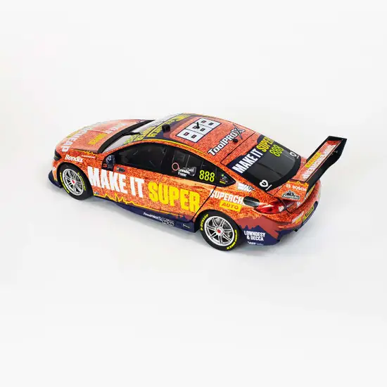 Holden ZB Commodore - Triple Eight Race Engineering Supercheap Auto Racing - Lowndes/Fraser #888 - 2022 Bathurst 1000 - 1:18 Scale Diecast Model Car - Image 4