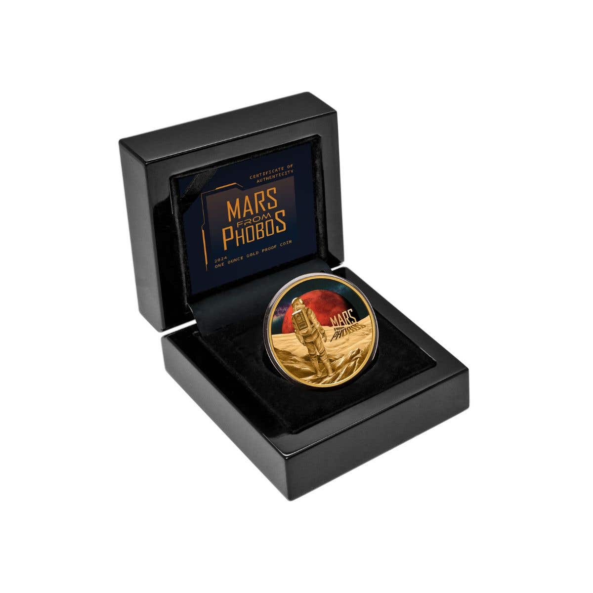 Mars from Phobos 2024 $100 1oz Gold Proof Coin - Image 3