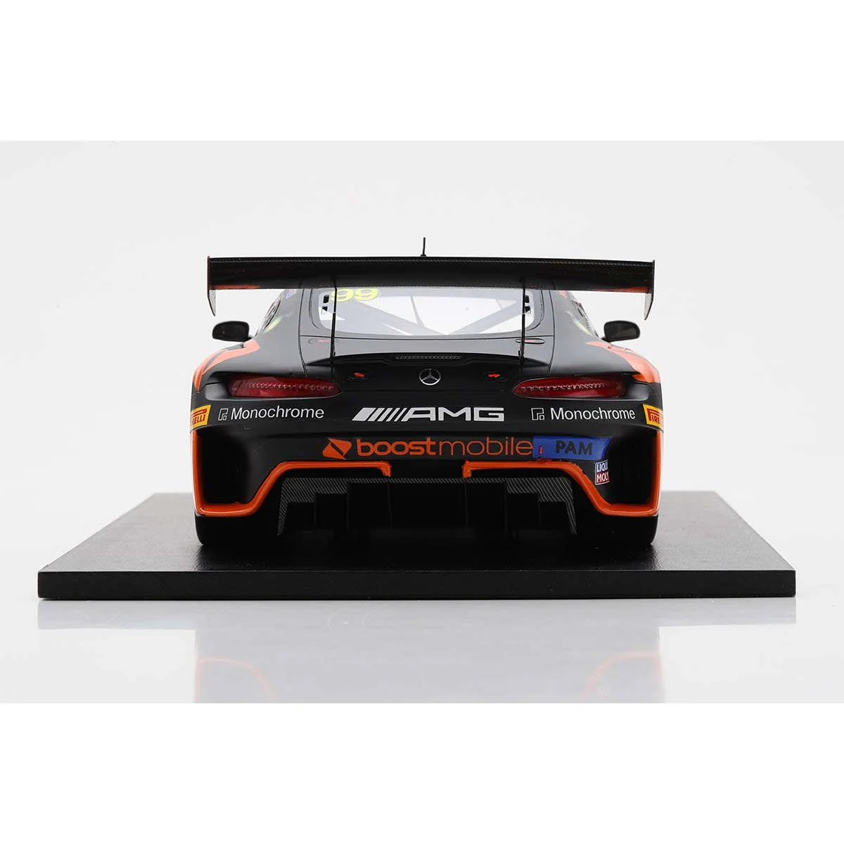 Mercedes-AMG GT3 No.99 Boost Mobile Racing - 10th Bathurst 12H 2023 - J. Whincup - R. Stanaway - J. Ibrahim - 1:18 Scale Resin Model Car - Image 8
