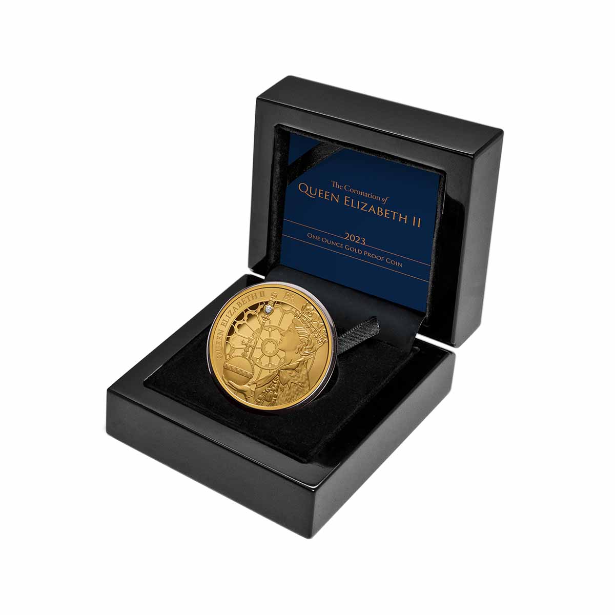 Queen Elizabeth II Coronation 70th Anniversary 2023 $100 Diamond 1oz Gold Proof Coin - Image 5