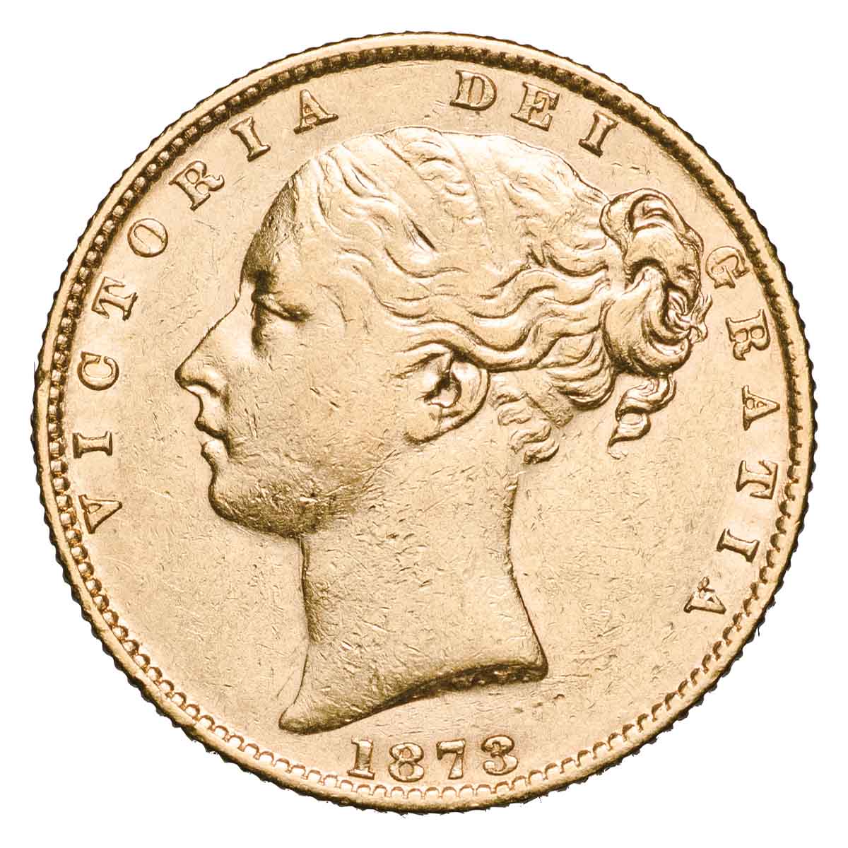 Queen Victoria 1873 St George & Shield Gold Sovereign Pair - Image 5