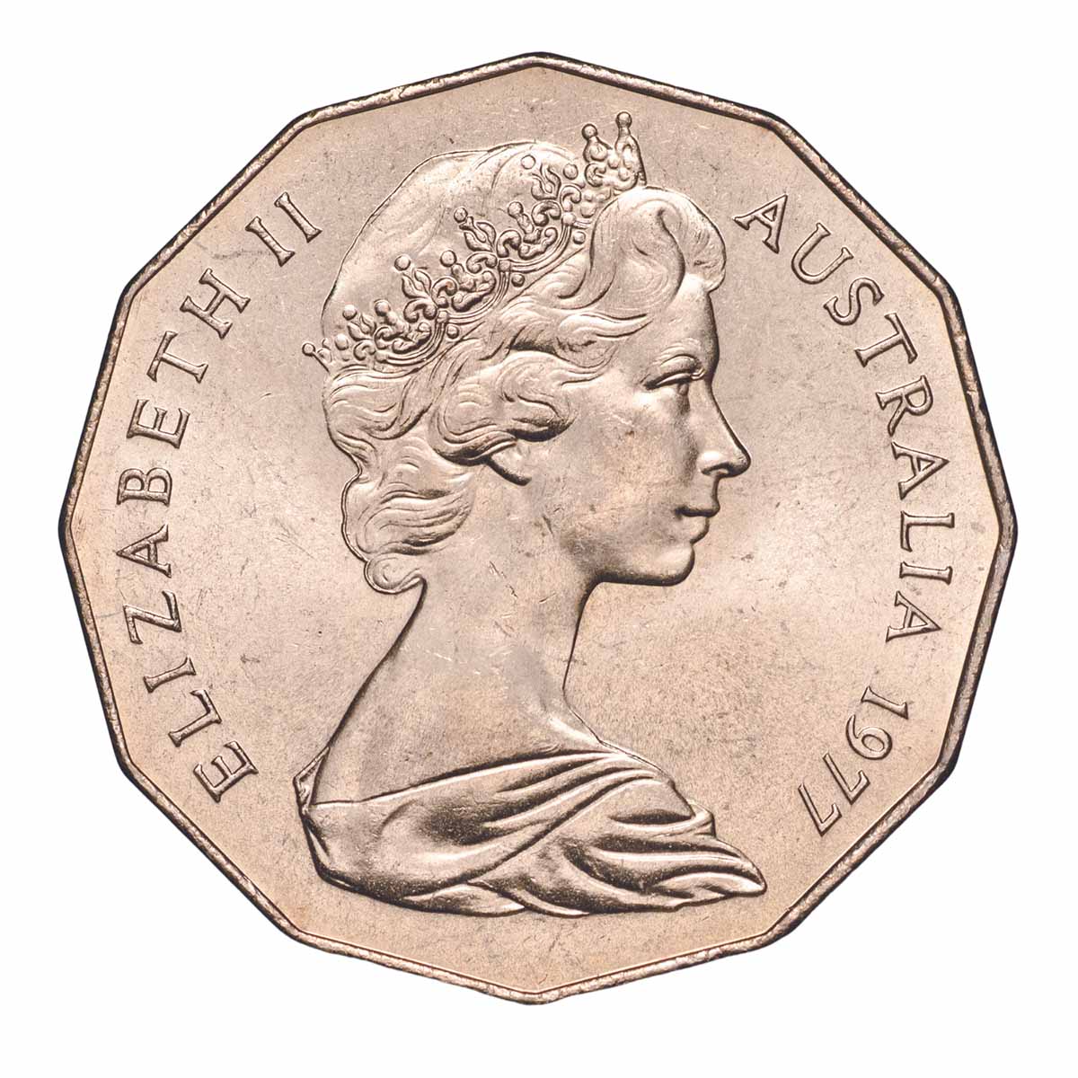 RAM 1977 50c Silver Jubilee Mint Roll (20 Uncirculated Coins) - Image 3