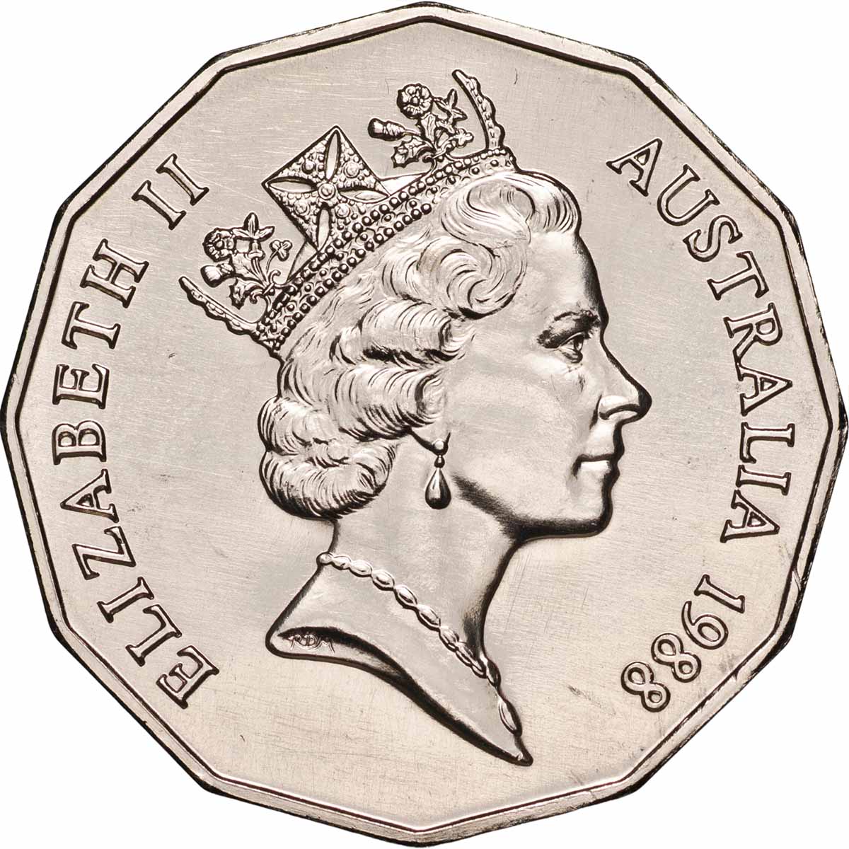 Australia Bicentennial 1988 50c Cupro-Nickel Uncirculated 20-Coin RAM Mint Roll - Image 3