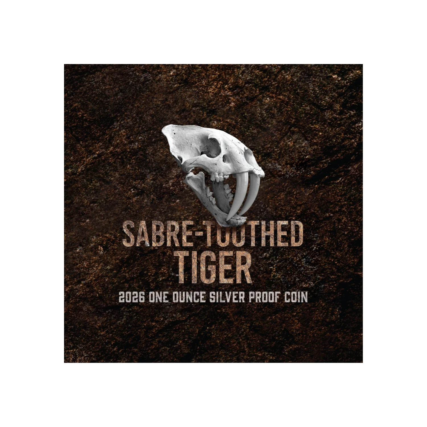 Sabre-Toothed Tiger 2026 $1 1oz Silver Proof Coin - Image 6