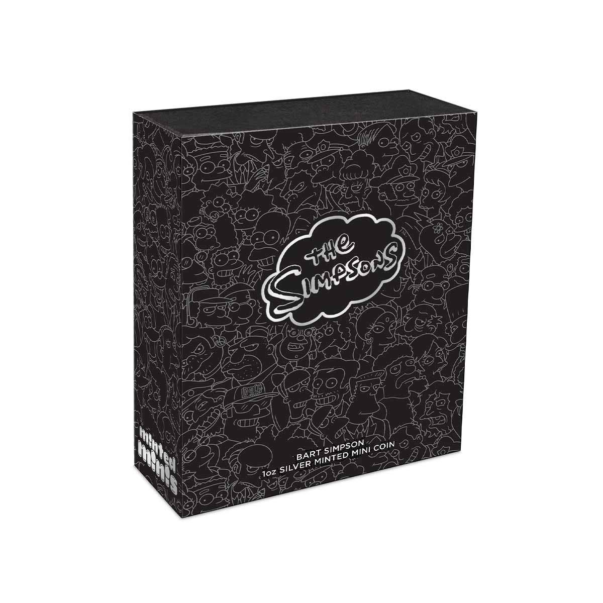 The Simpsons Mini Bart 2022 $1 Coloured 1oz Silver Brilliant Uncirculated Coin - Image 4